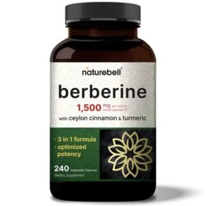 ناتشربل، مكمل بربرين تركيز1500 ملجم 240 كبسوله / naturebell, Berberine Supplement