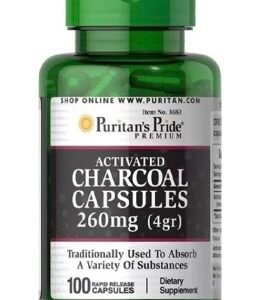 Charcoal (Activated) 260 mg - 100 Capsules
